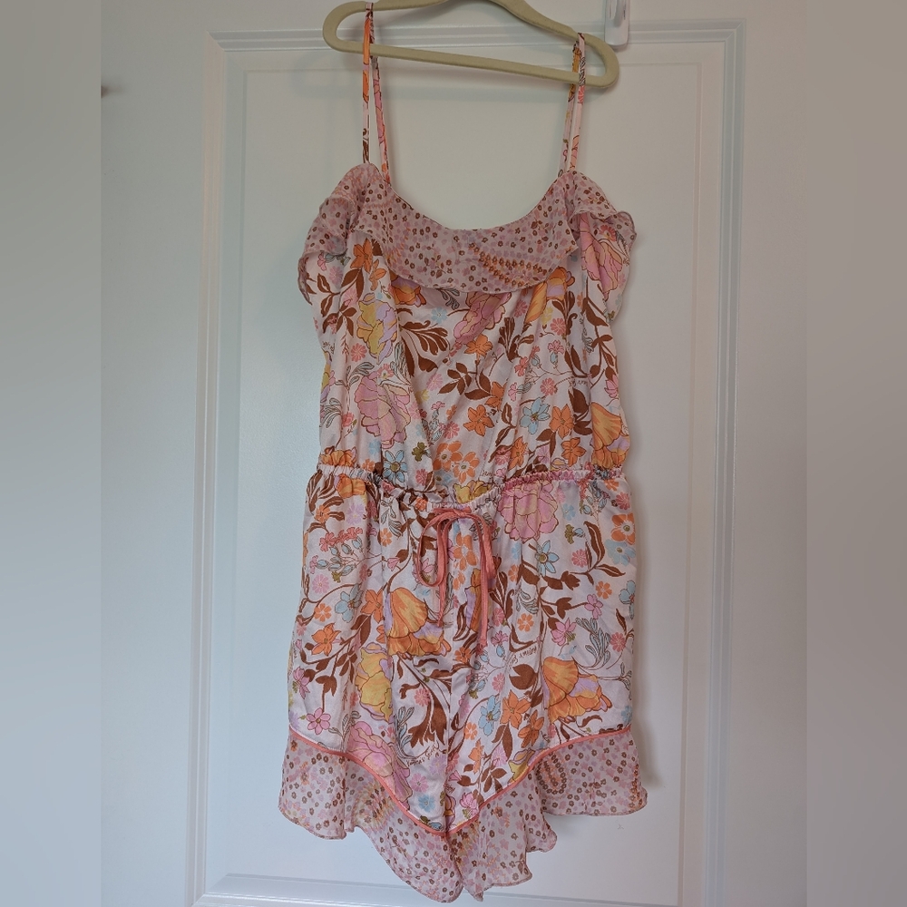 Floral Pink and Orange Women's Sleepwear